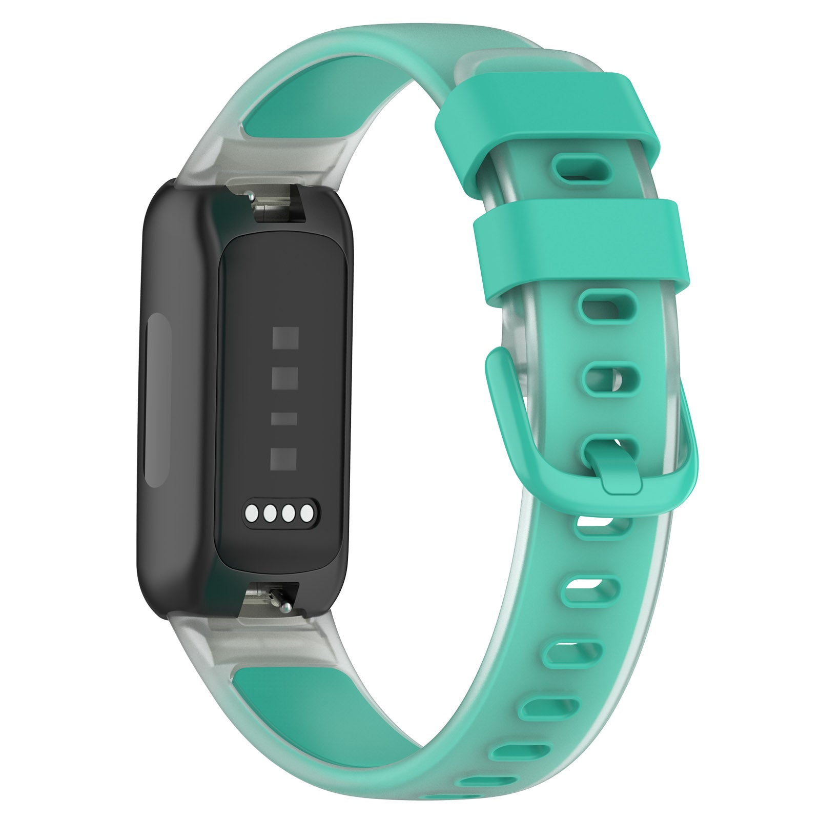 For Fitbit Inspire 3 Silicone Watch Band Dual Color Transparent Wrist Strap For Fitbit Inspire 3 Silicone Watch Band Dual Color Transparent Wrist Strap